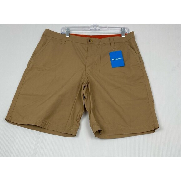 Columbia Washed Out Mens Size 36 Beige Shorts Regular Fit AM4471-243 Y2K NEW